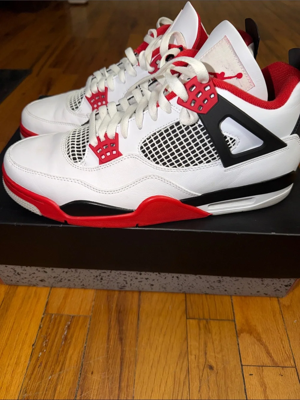 Jordan Retro Low-Top Sneakers in White and Red